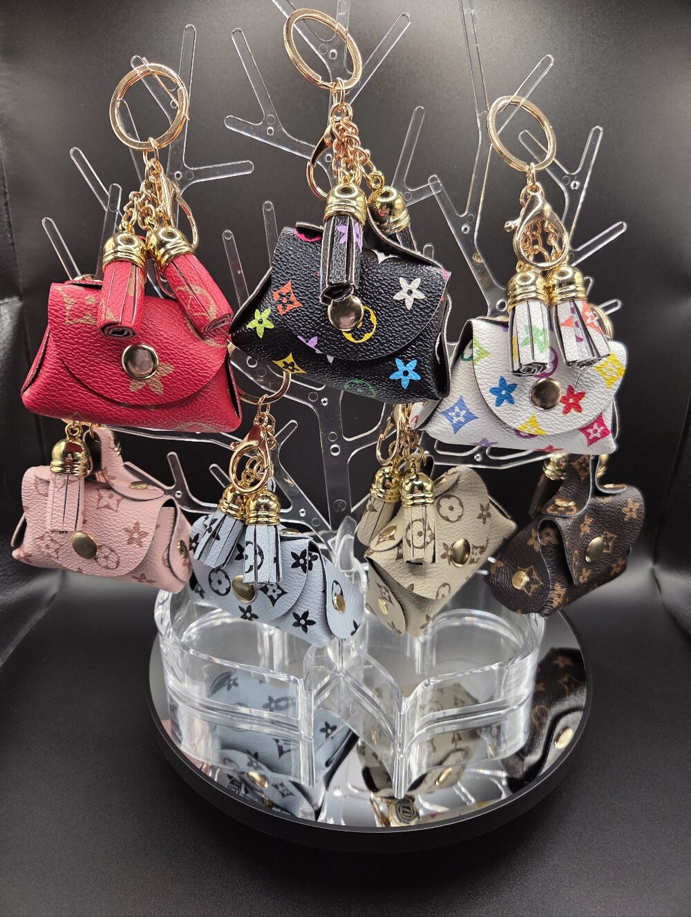 New Novelty Faux Leather Bag Charm / Keychain